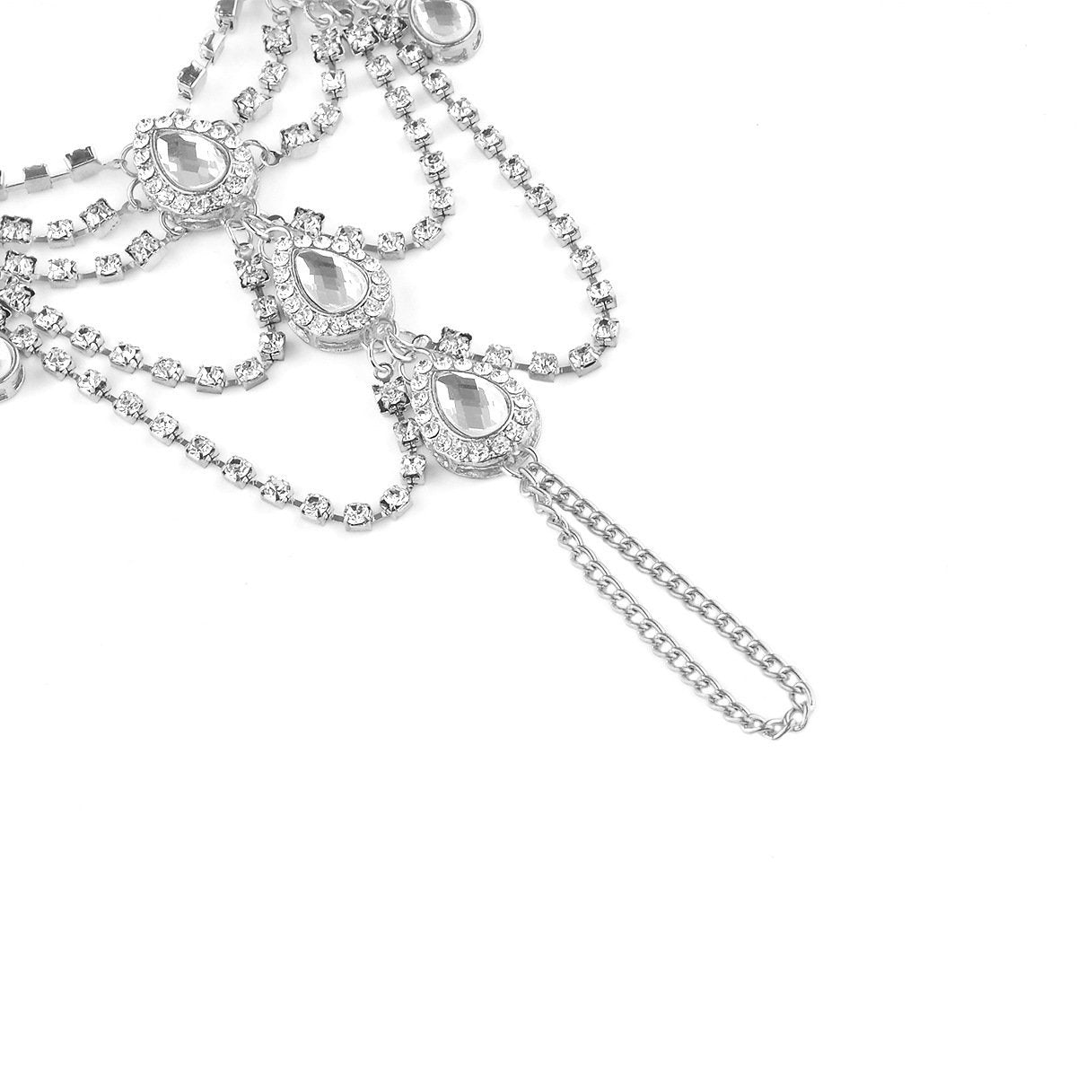 Rhinestone foot alloy accessories diamond jewelry personalized anklet