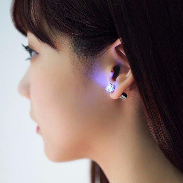 1 Pair LED Christmas Ear Studs