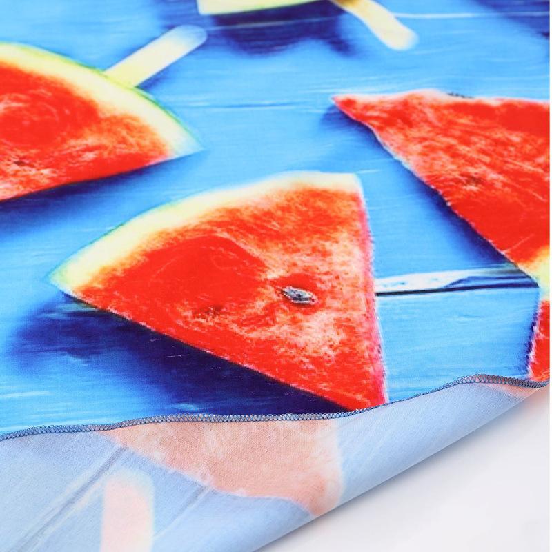 CREATIVE WATERMELON PRINTED Round BEACH Mat