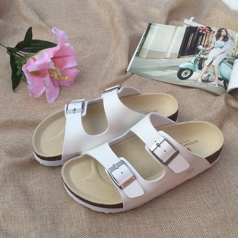 New Summer Casual Comfort Flat Heel Cork Slippers Sandals