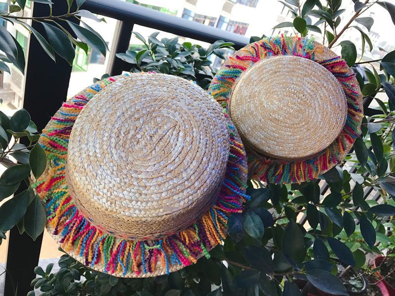 Summer Hand-Woven Bohemian Straw Parent-Child Sun Hat