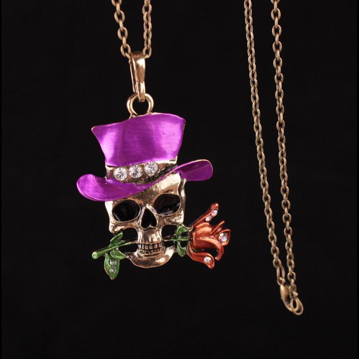 Halloween Taro Rose Necklace Accessories