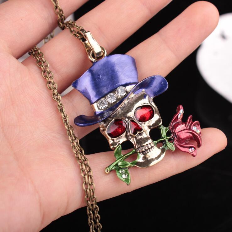 Halloween Taro Rose Necklace Accessories