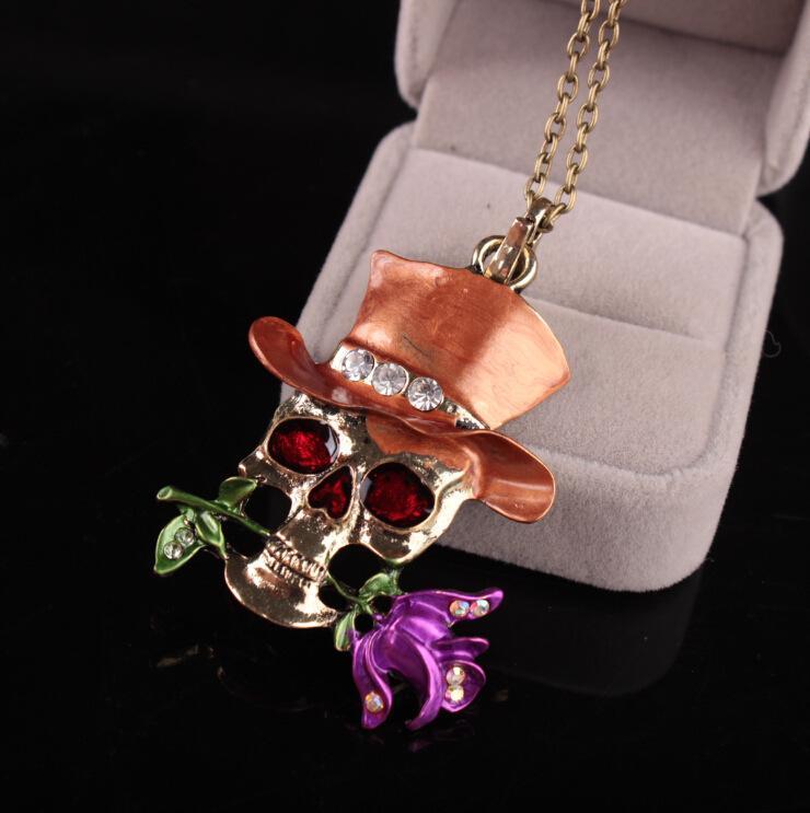 Halloween Taro Rose Necklace Accessories