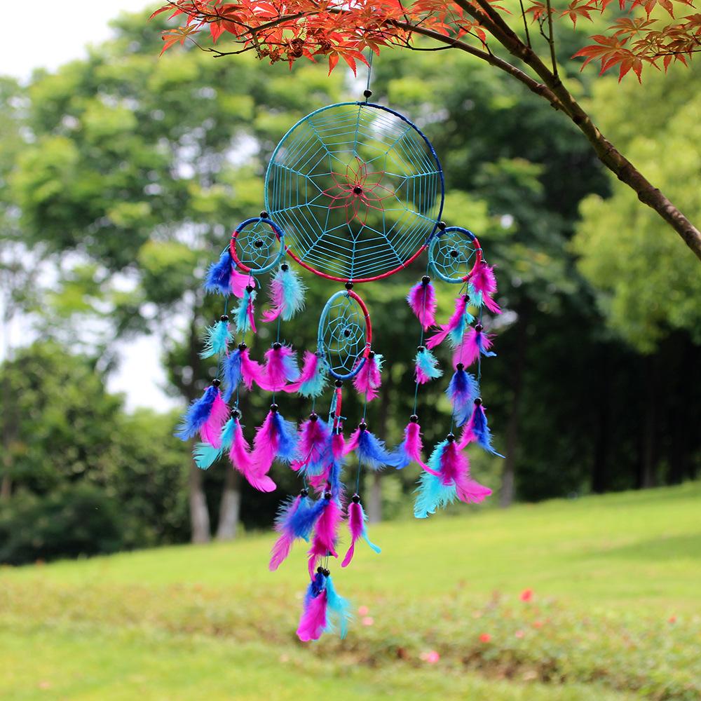 Colorful Feather Home Wall Car Pendant Decoration Dreamcatcher