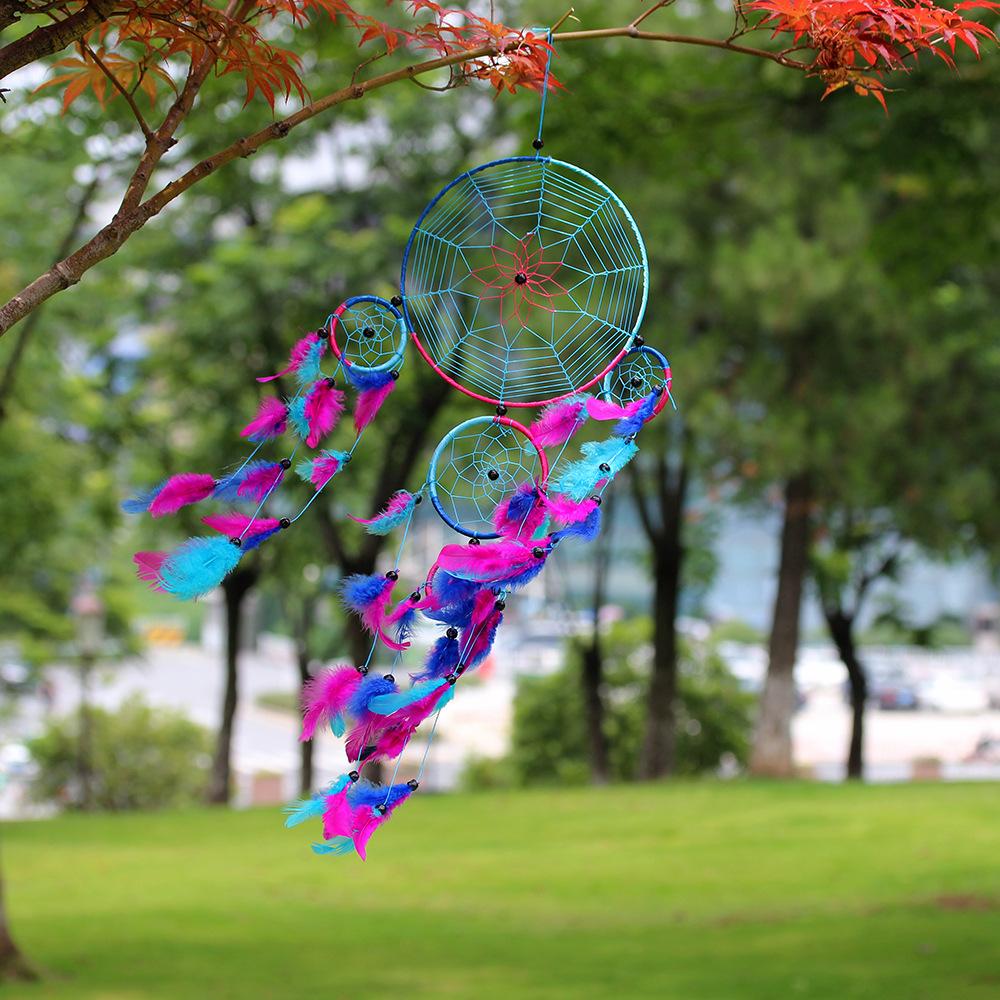 Colorful Feather Home Wall Car Pendant Decoration Dreamcatcher