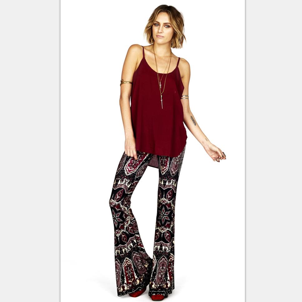 Fashion Street Sexy Print Micro-la Casual Pants