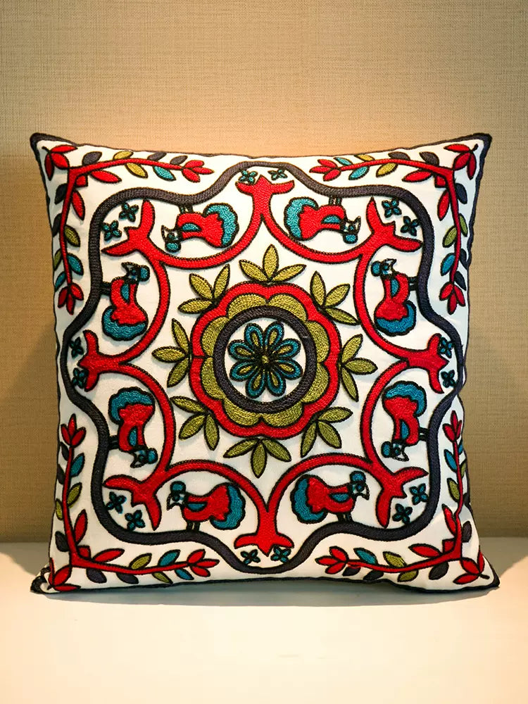 Ethnic style embroidered throw pillows sofa cushions  cushions pillow covers, no core