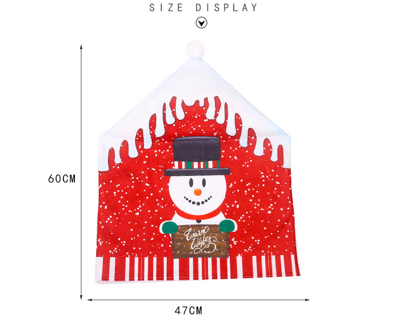 Christmas big hat chair cover home decoration cartoon old man snowman stool cover