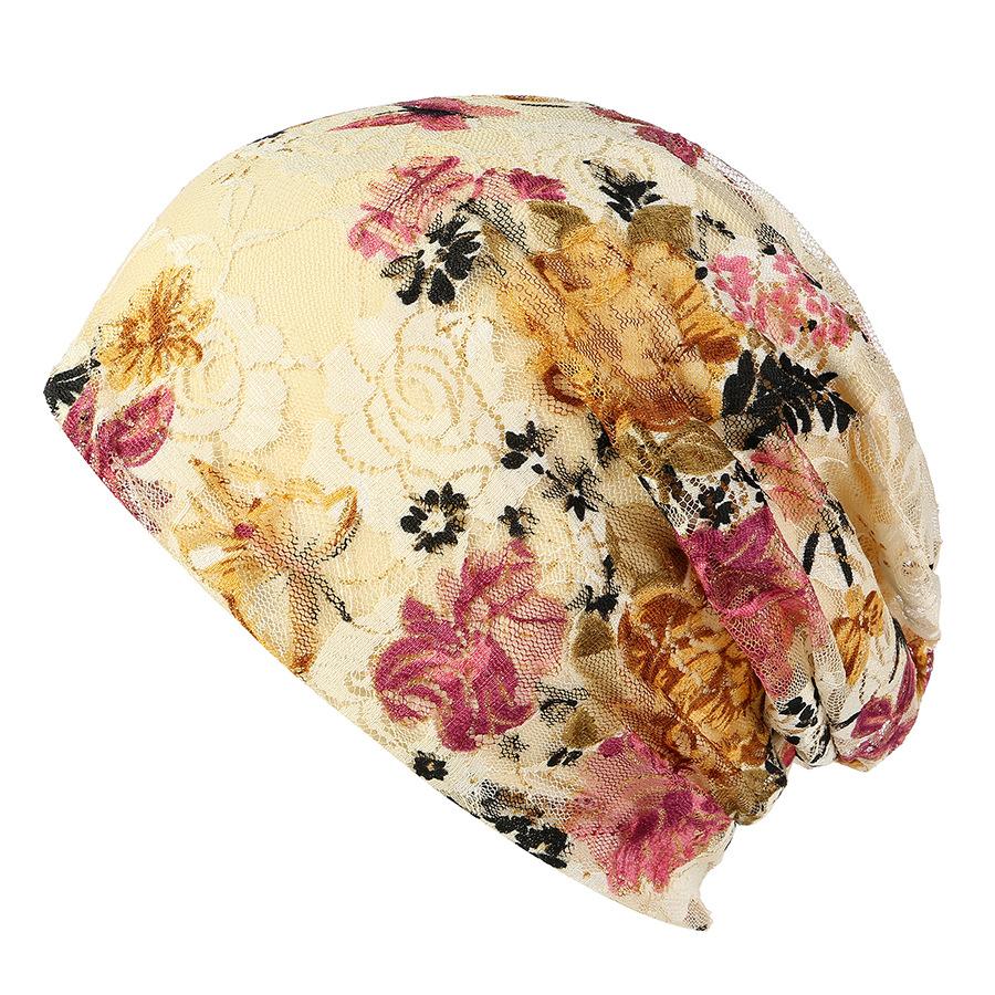 Boho Lace Floral Double-layer Casual Outdoor Hat