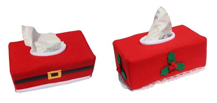 Christmas Decorations Tissue Box Coverf