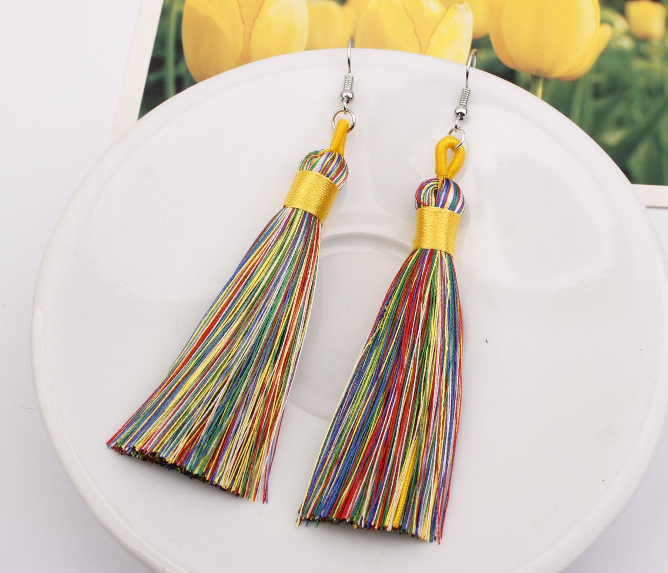 Bohemian Multicolor Tassel Accessories Earrings