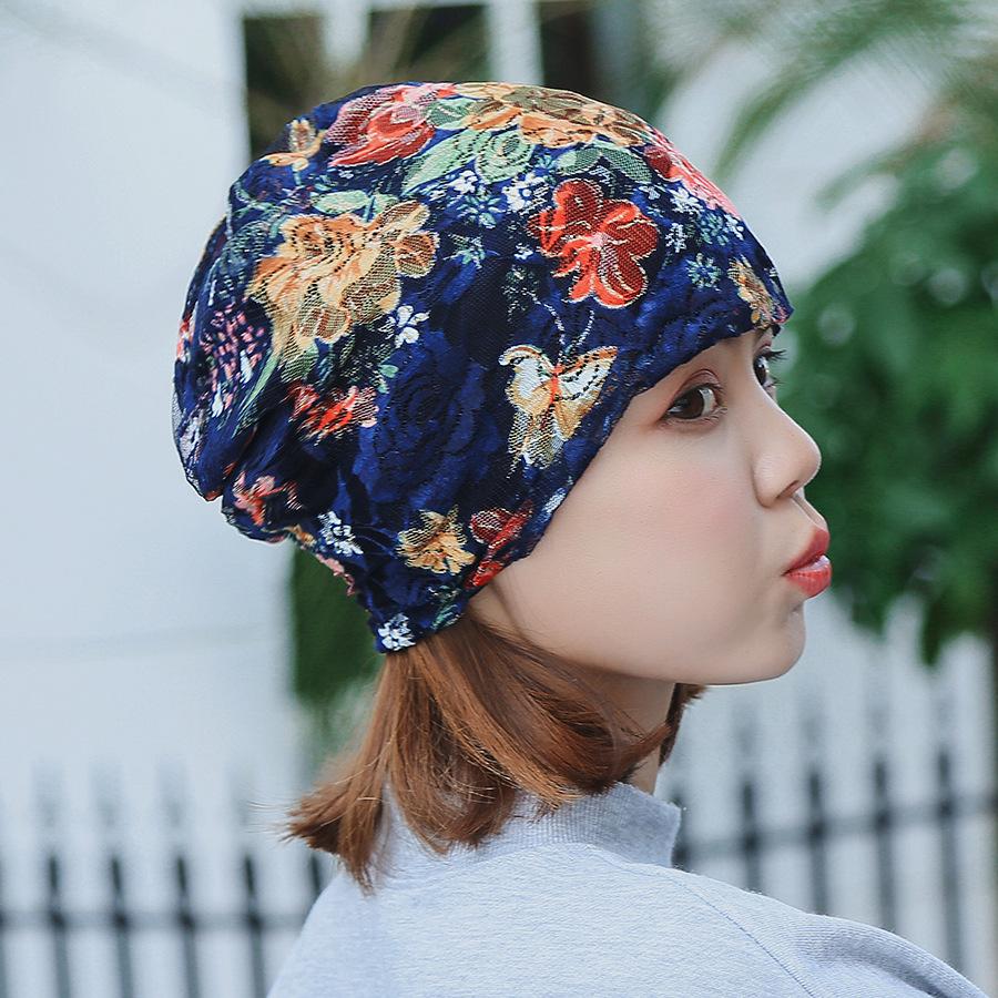 Boho Lace Floral Double-layer Casual Outdoor Hat