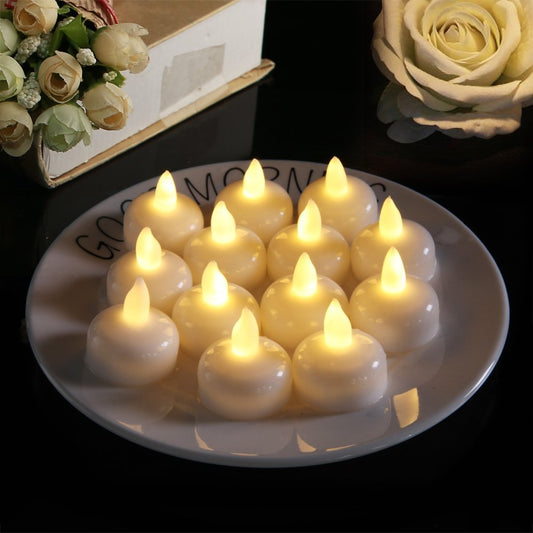 Water-proof candle spa shower water decorative candle lamp LED floating candle