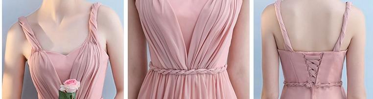 Pink Lace Bridesmaid Dress Graduation Party Evening Dress  Maxi Dress