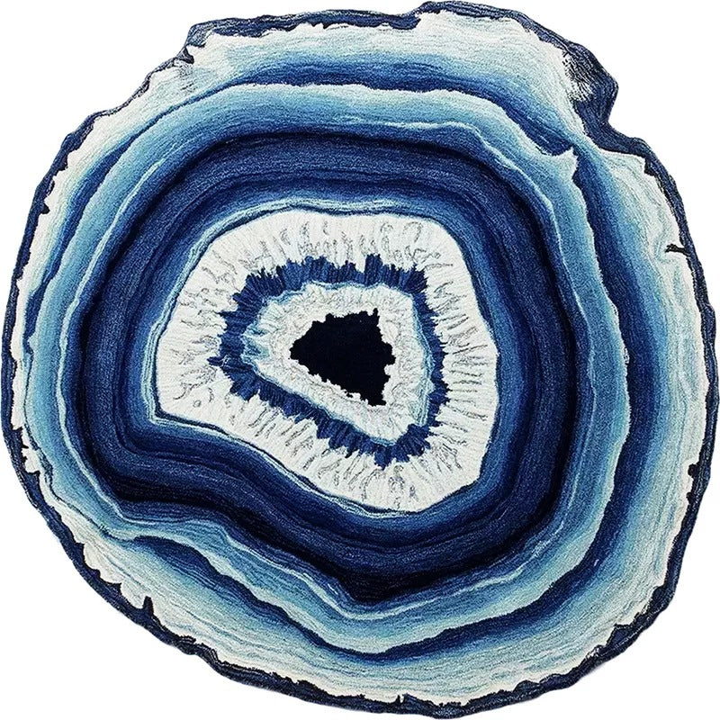 Nordic simple fashion Agate round floor mat living room coffee table carpet bedroom study club model room carpet