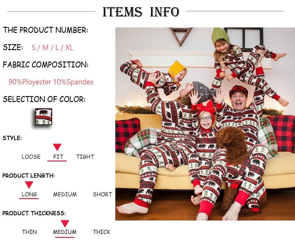 Fashion Round Neck Button Special Christmas Print Jumpsuit Matching Outfit