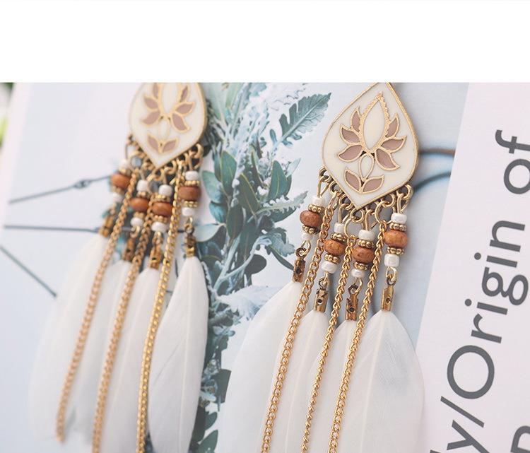 Feather Tassel Bohemian Retro Earrings