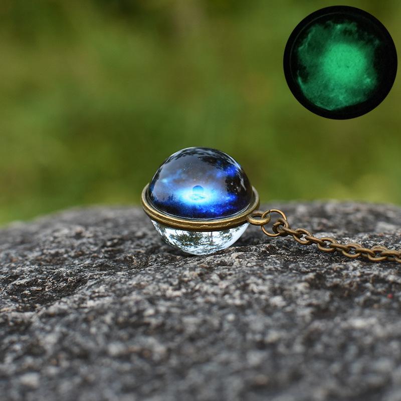 Science Fiction Universe Starry Sky Light Shining Hand Pendant