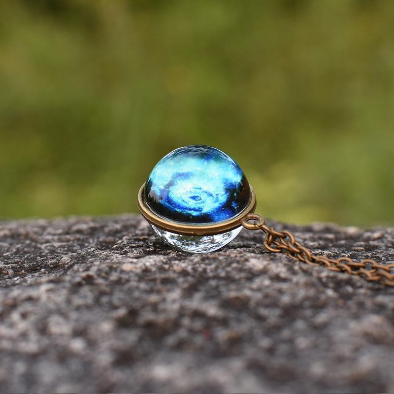 Science Fiction Universe Starry Sky Light Shining Hand Pendant