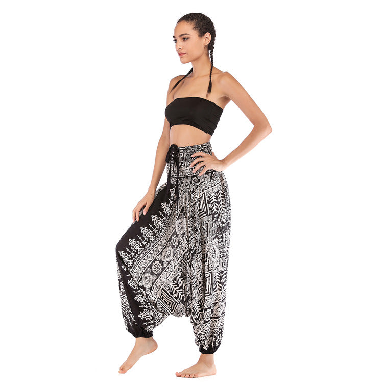 Bohemian Casual Ethnic Yoga Pants