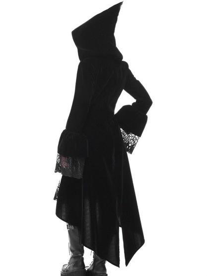 Autumn and Winter Trim Long Vintage Gothic Medieval Windbreaker Coat