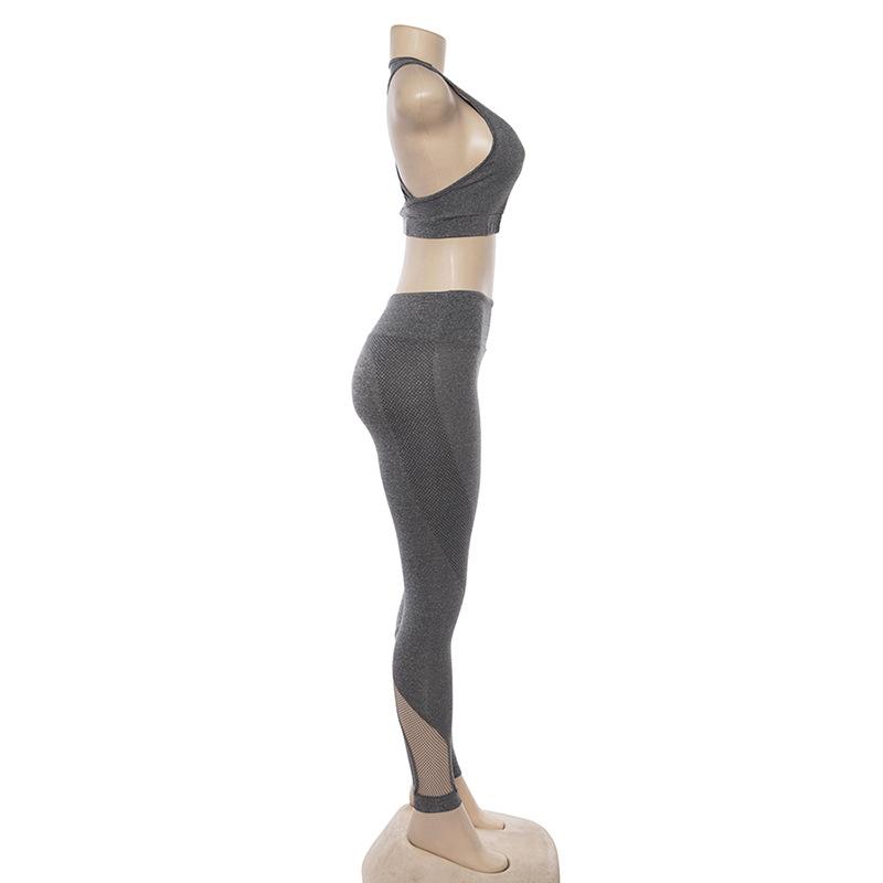 New women's hollow breathable yoga exercise suit