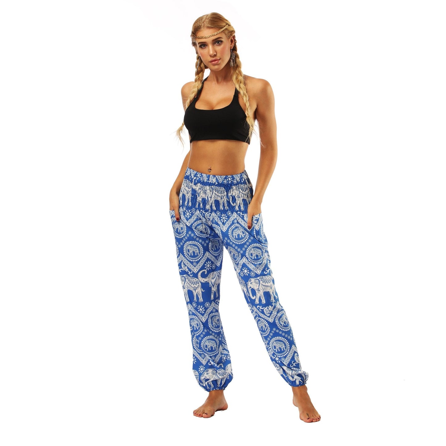 Digital Printing Yoga Pants Loose Women's Sports Lantern Pants Belly Dance Casual Yoga Pants 1