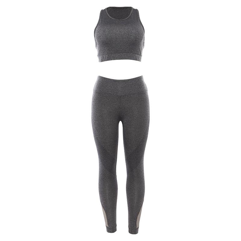 New women's hollow breathable yoga exercise suit