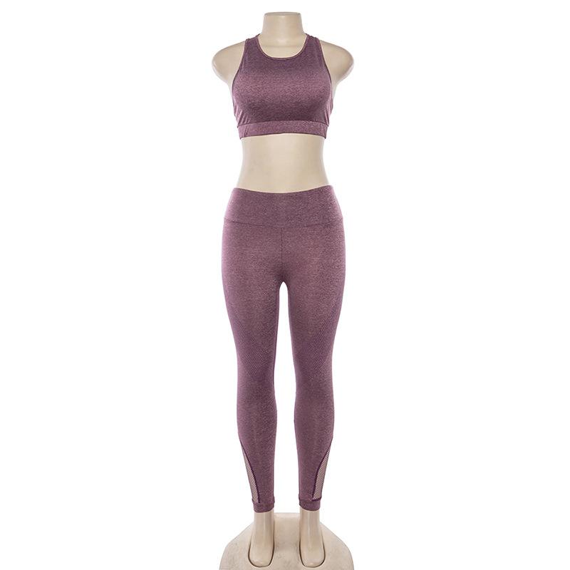 New women's hollow breathable yoga exercise suit