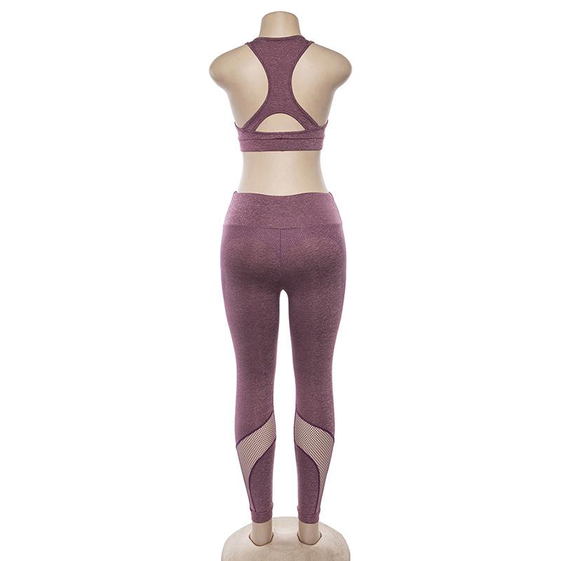 New women's hollow breathable yoga exercise suit