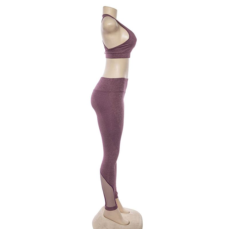 New women's hollow breathable yoga exercise suit