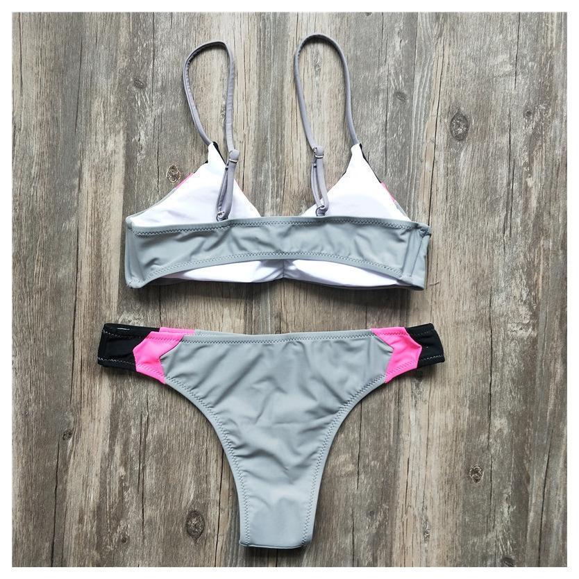 Split Bikini Color Matching Sexy Swimsuit