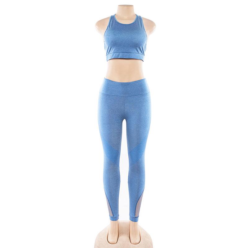 New women's hollow breathable yoga exercise suit