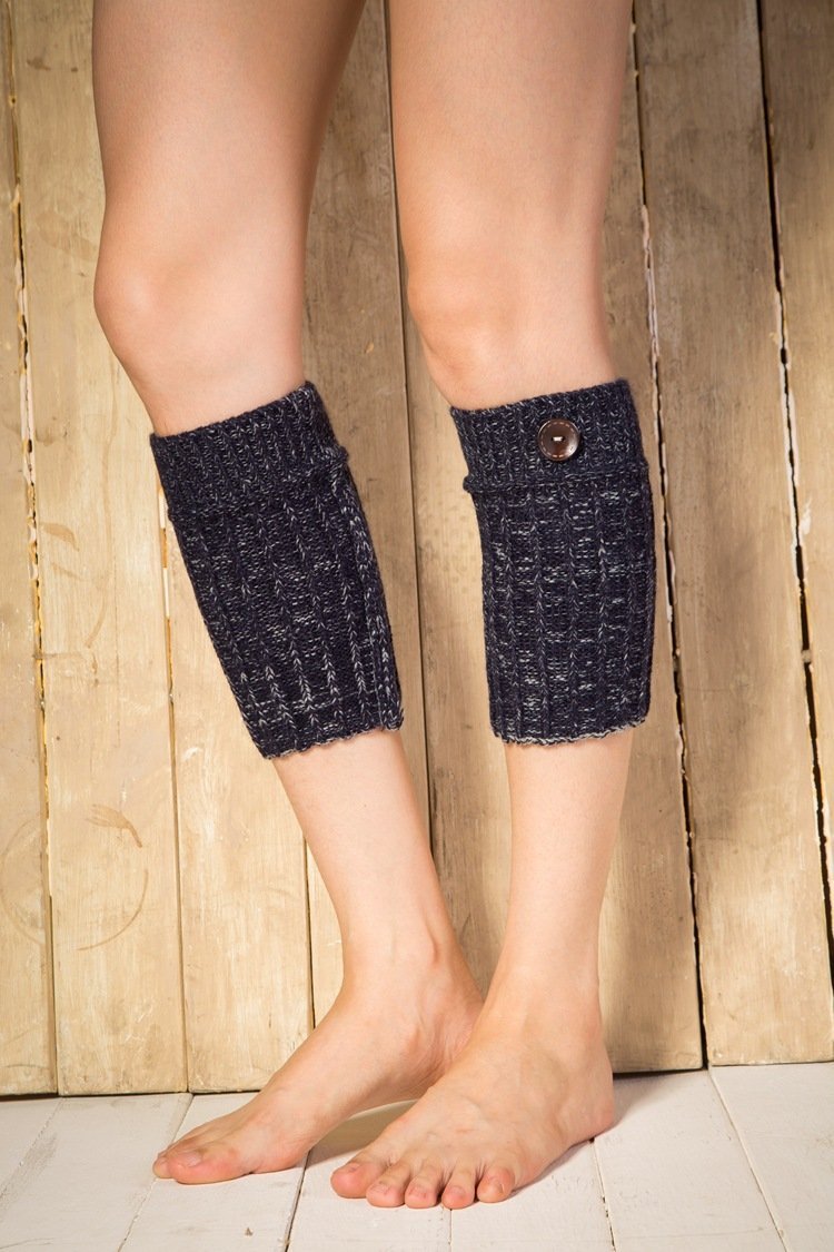 Boot cuff thick short-sleeved thick thick bamboo knit wool yarn socks - 11