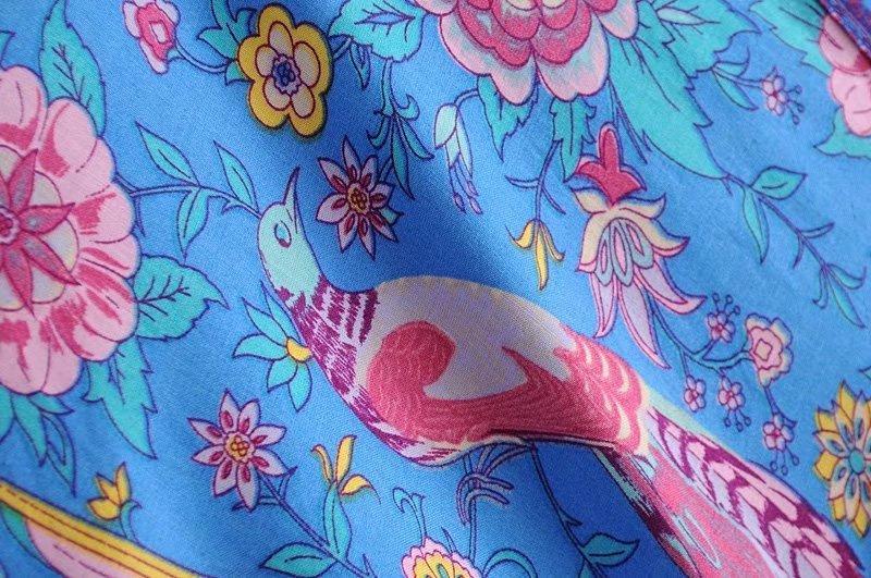 Printed Deep V Neck Tassel Bohemia Beach Maxi Dress