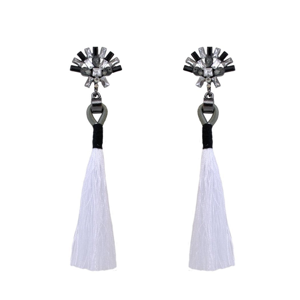 Fashion best tassel long earrings 5 colors 1 pair for jewelry accessories bohemia style Xmas party