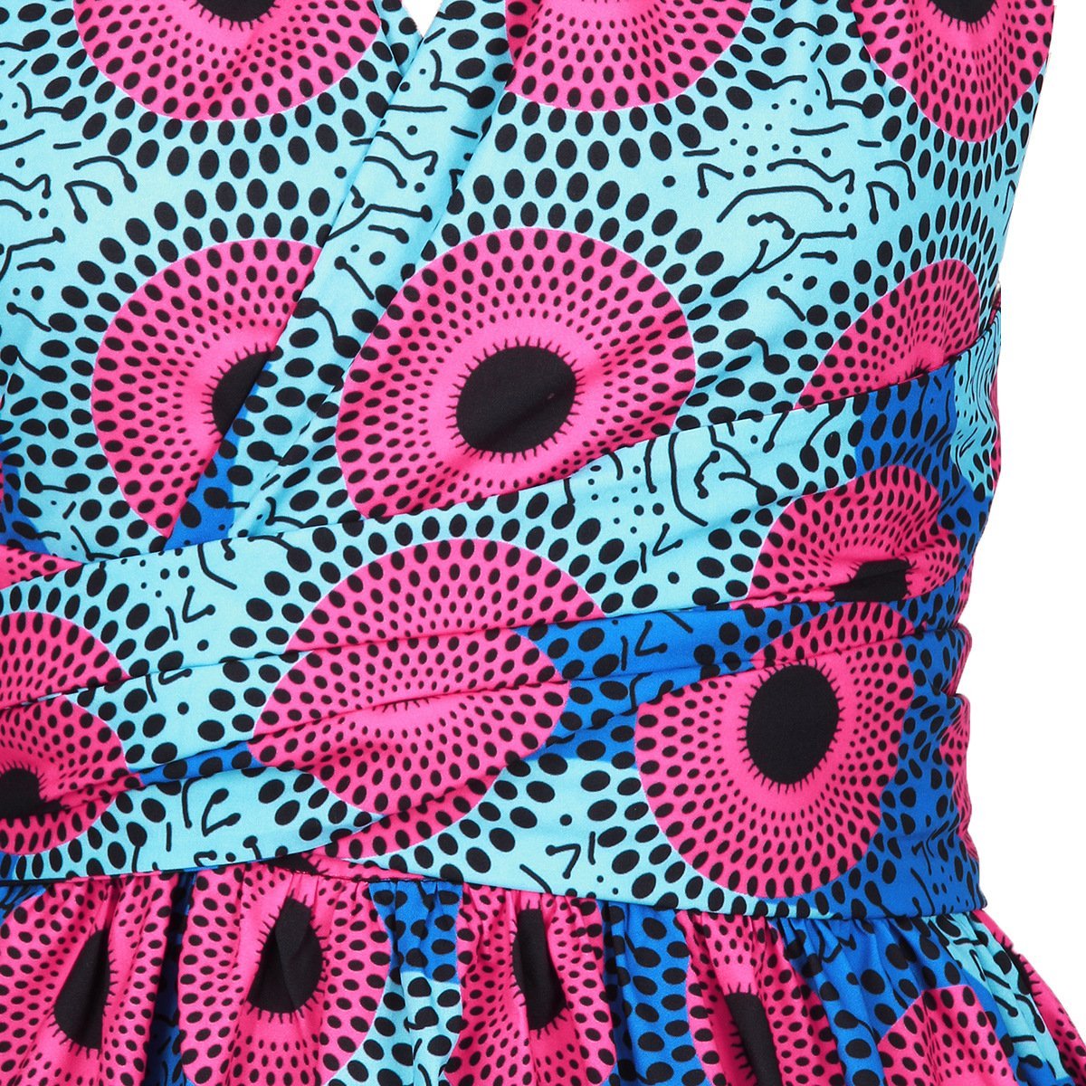 New Print Sleeveless Short Mini Dress