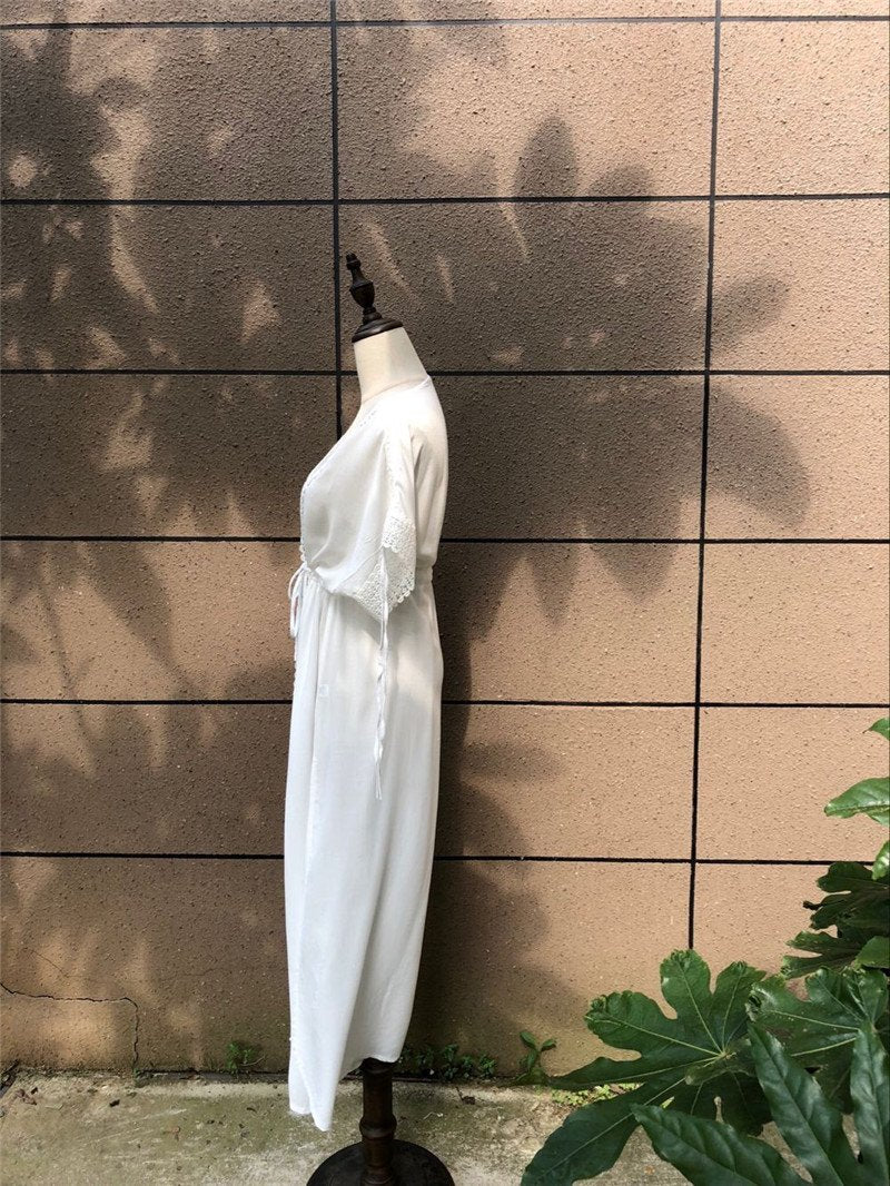 Kaftans Sarong Bathing Solid Color Beach Pareos Cover-up