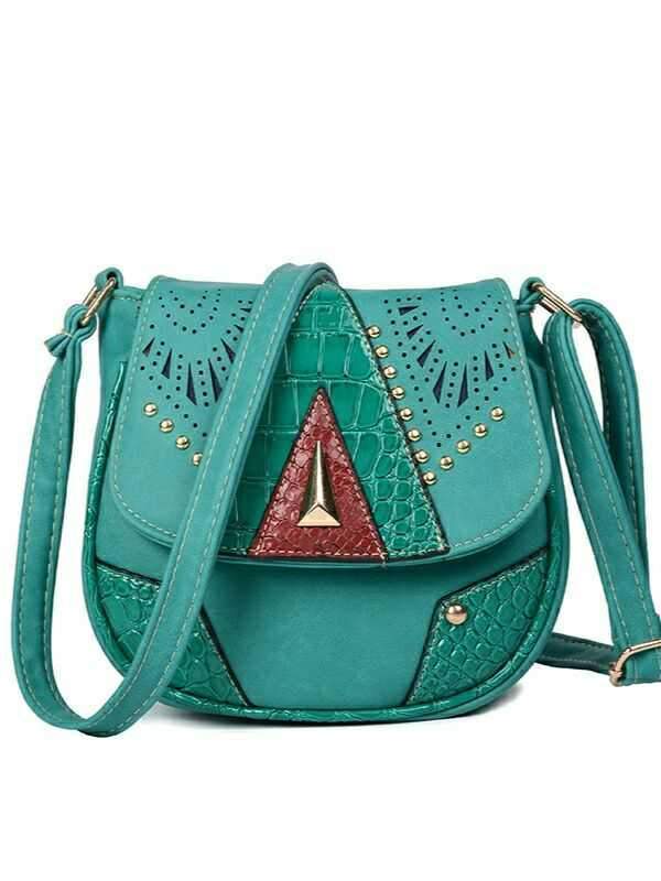 Boho Fashion Mini PU Rivet Shoulder Bag