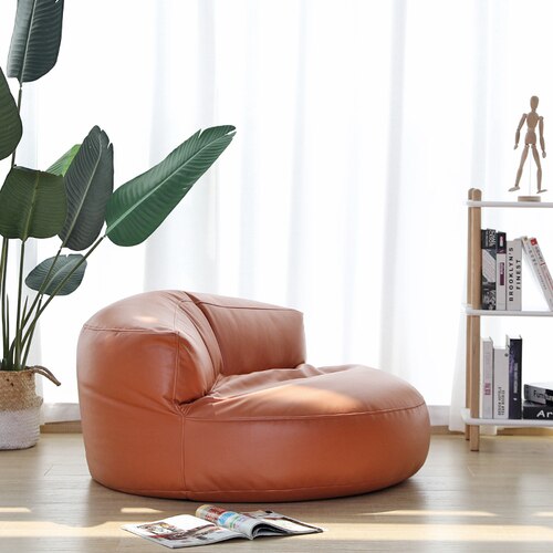 Bean Bag Sofa Set Cover No Filler Single Lazy Sofa Chair Recliner Footrest Stool Floor Seat Corner Ottoman Tatami Pouf