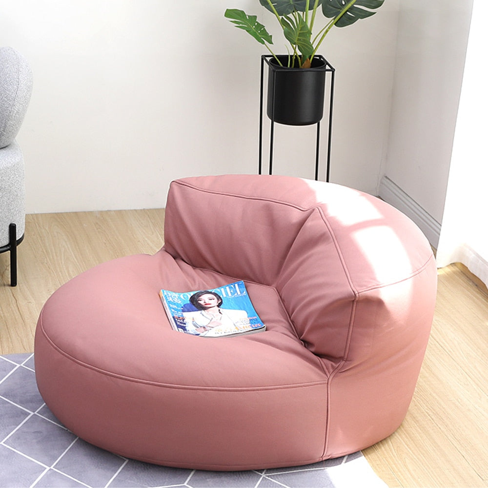 Bean Bag Sofa Set Cover No Filler Single Lazy Sofa Chair Recliner Footrest Stool Floor Seat Corner Ottoman Tatami Pouf