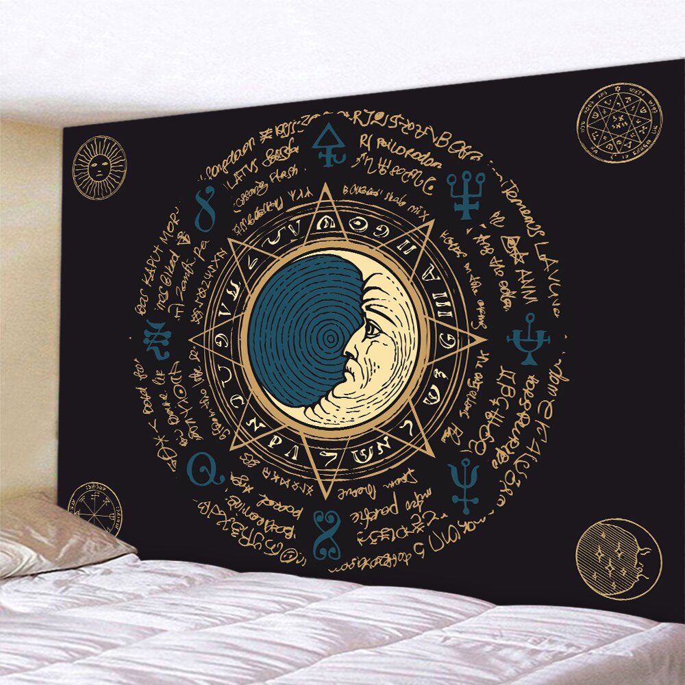 Tapestry Bohemian decoration wall hanging bedroom psychedelic scene starlight art home decoration