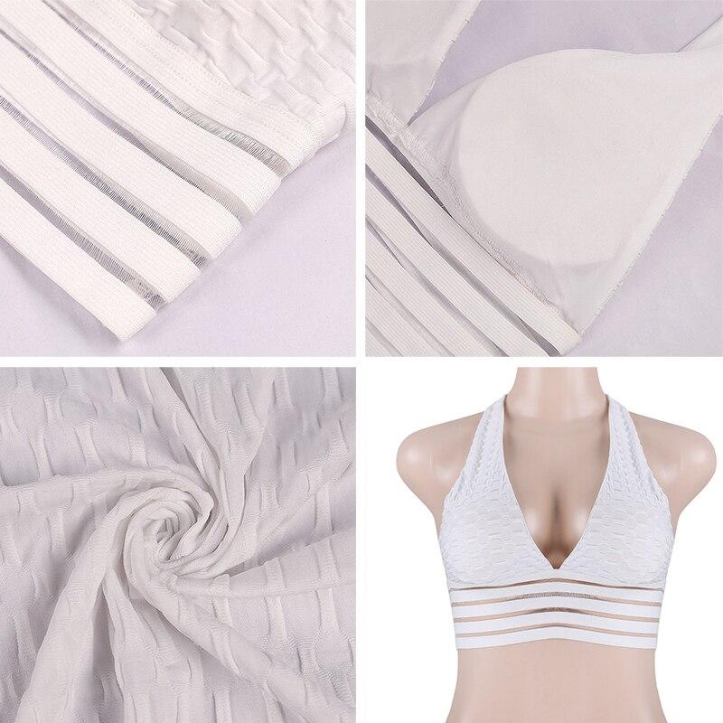 Sexy Deep V-Neck Halter Workout Women bar Women Clothing 11 Color