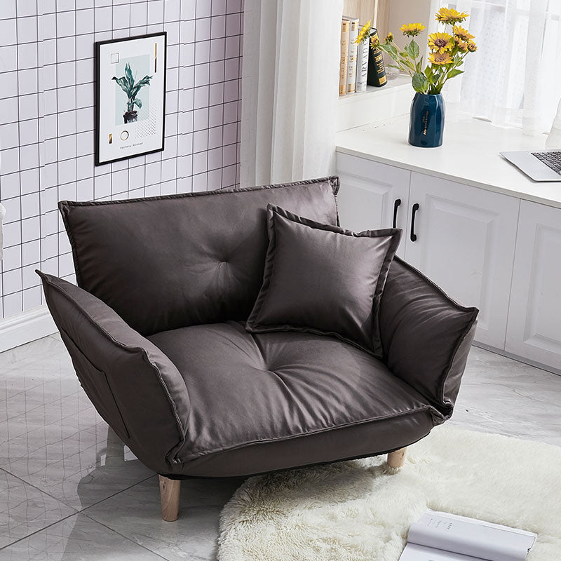 Convertible Adjustable Sofa Couch and Love Seat Japanese Furniture Fold Down Futon Sofabed Ideal for Living Room, Bedroom, Dorm