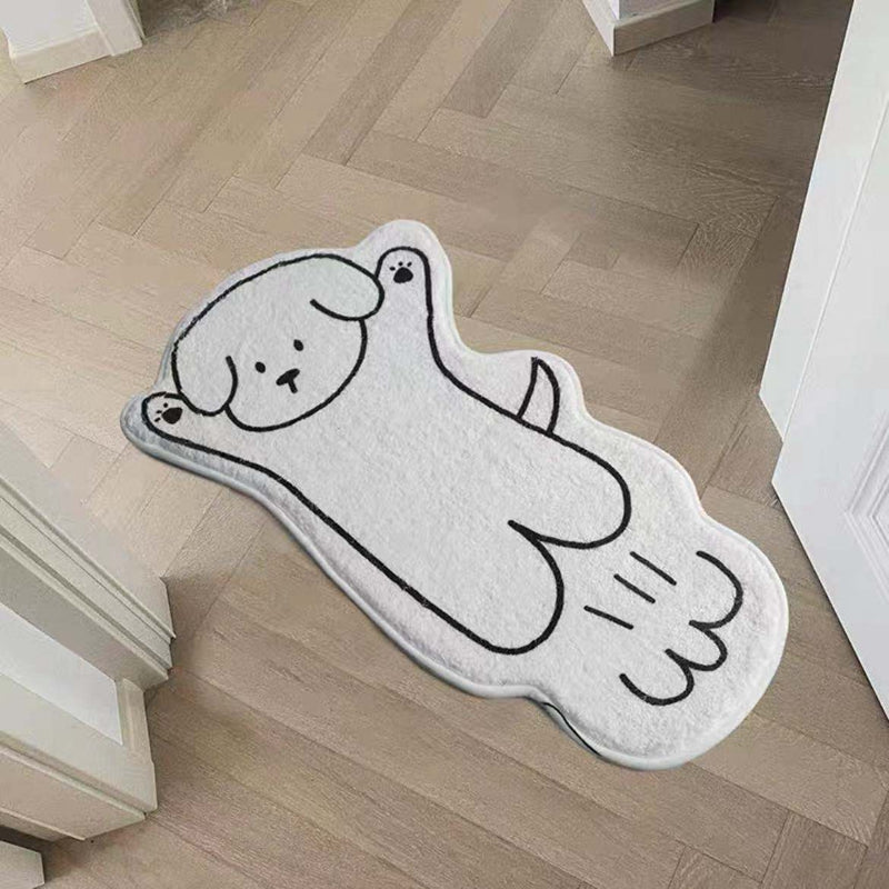 Creative Cat Rug Nordic Cartoon Carpet for Bedroom Non-slip Bedside Area Rug Cute Soft Floor Mat for Living Room Table Mat Decor