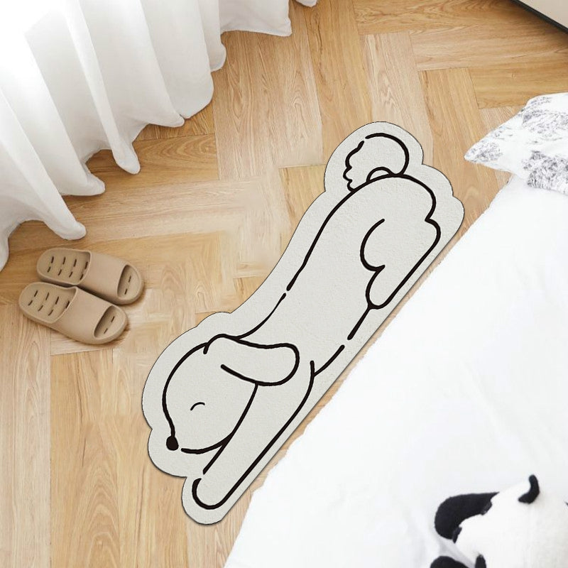 Creative Cat Rug Nordic Cartoon Carpet for Bedroom Non-slip Bedside Area Rug Cute Soft Floor Mat for Living Room Table Mat Decor