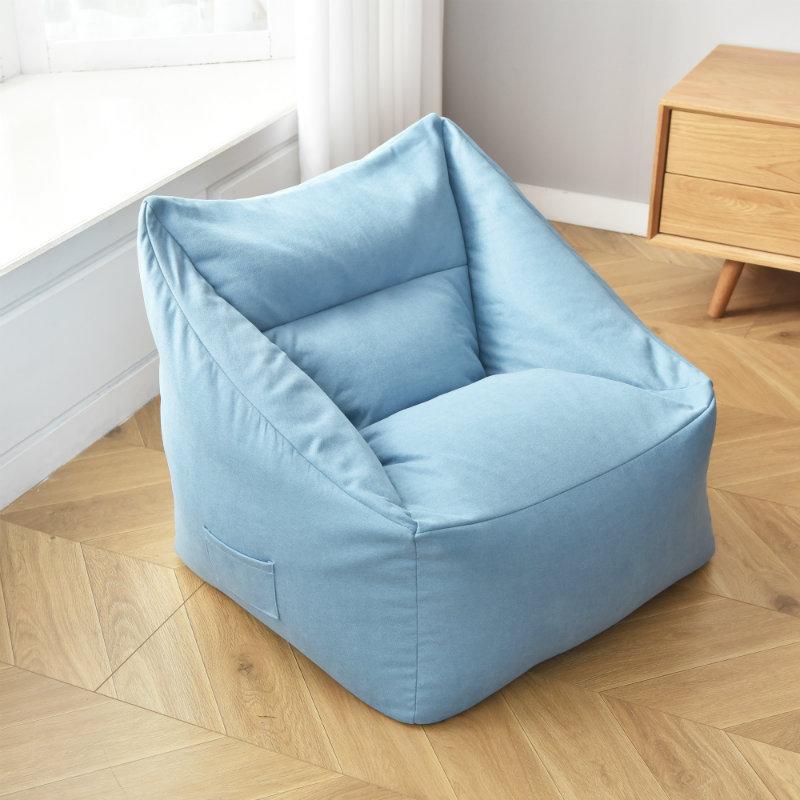 Lazy Sofa Bean Bag Covers Solid Chair Cover Without Filler/Inner Pouf Puff Couch Tatami Living Room Furniture Cover