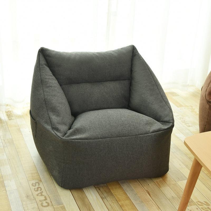 Lazy Sofa Bean Bag Covers Solid Chair Cover Without Filler/Inner Pouf Puff Couch Tatami Living Room Furniture Cover