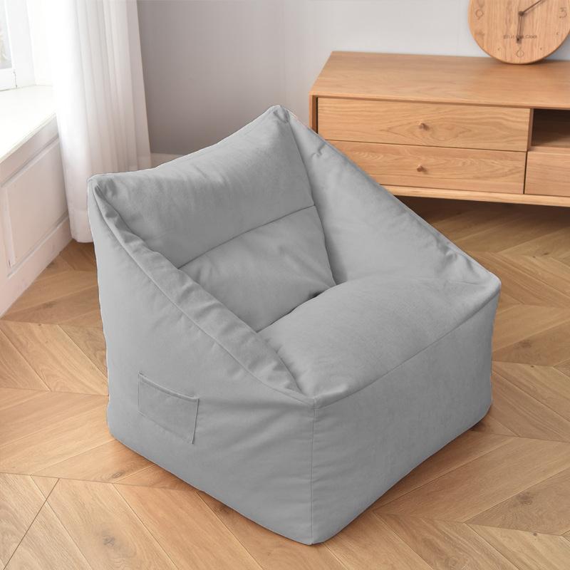 Lazy Sofa Bean Bag Covers Solid Chair Cover Without Filler/Inner Pouf Puff Couch Tatami Living Room Furniture Cover